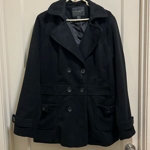 Forever21 plus size peacoat size 2